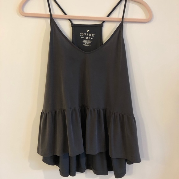 American Eagle Outfitters Tops - American Eagle Soft and Sexy Tank, Size Medium, Grey